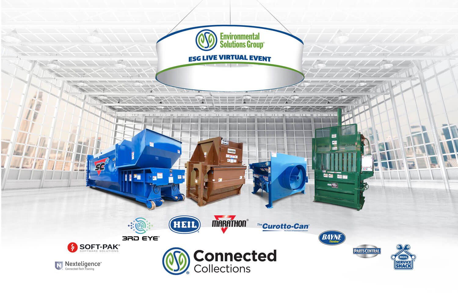 Compactor baler and recycling equipment virtual trade show